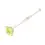 Miniaturbild: Englow Coctail Saba Yellow Sapphire White Gold: Stilvolle Cocktail-Rührer / Stirrer mit 6mm runden Edelstein