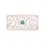Miniaturbild: Englow Sands Art-Déco – White Gold with Green Sapphire – exquisite Serviettenringe, Napkin Rings