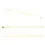 Thumbnail: Englow Coctail Saba Pink Tourmaline Yellow Gold: Stilvolle Cocktail-Rührer / Stirrer mit 6mm runden Edelstein