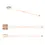 Miniaturbild: Englow Visky Sitta Champagne Zircon Rose Gold: Stilvolle Whiskey-Rührer / Stirrer mit 6mm runden Champagne Zircon