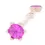 Thumbnail: Englow Visky Sitta Pink Sapphire Rose Gold: Stilvolle Whiskey-Rührer / Stirrer mit 6mm runden Edelstein