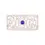 Miniaturbild: Englow Sands Art-Déco – White Gold with Tanzanite – exquisite Serviettenringe, Napkin Rings