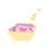 Thumbnail: Englow Visky Sitta Pink Amethyst Yellow Gold: Stilvolle Whiskey-Rührer / Stirrer mit 6mm runden Edelstein