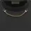 Thumbnail: CRYS LUZE Sweatshirt - black, Yellow Gold with White Zircon