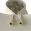 Miniaturbild: HUPPU Hoodie Add-on cordends - Yellow Gold with Zambian Emerald