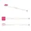 Thumbnail: Englow Visky Sitta Pink Tourmaline White Gold: Stilvolle Whiskey-Rührer / Stirrer mit 6mm runden Edelstein