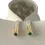 Thumbnail: HUPPU Hoodie Add-on cordends - Yellow Gold with Green Tourmaline