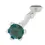 Thumbnail: Englow Visky Sitta Peacock Tanzanite White Gold: Stilvolle Whiskey-Rührer / Stirrer mit 6mm runden Edelstein