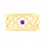 Miniaturbild: Englow Sands Oriental – Yellow Gold with Tanzanite – exquisite Serviettenringe, Napkin Rings
