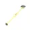 Thumbnail: Englow Visky Sitta Peacock Tanzanite Yellow Gold: Stilvolle Whiskey-Rührer / Stirrer mit 6mm runden Edelstein