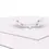 Thumbnail: Englow Vlinder Napkin - Leinen-Serviette Papillon, Sterlingsilber, White Gold mit Santa Maria Aquamarine