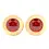 Miniaturbild: Englow Thanh – Edle, exquisite, Chopsticks / Essstäbchen in Sterlingsilber und 18K Gold mit Red Garnet