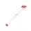 Thumbnail: Englow Visky Saba Ruby Rose Gold: Stilvolle Whiskey-Rührer / Stirrer mit 6mm runden Edelstein
