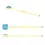 Thumbnail: Englow Visky Sitta Electric Blue Topaz Yellow Gold: Stilvolle Whiskey-Rührer / Stirrer mit 6mm runden Edelstein