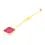 Thumbnail: Englow Visky Sitta Pink Tourmaline Yellow Gold: Stilvolle Whiskey-Rührer / Stirrer mit 6mm runden Edelstein