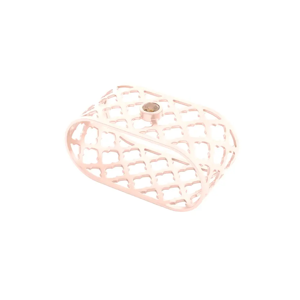 Englow Sands Oriental – Rose Gold with Champagne Zircon – exquisite Serviettenringe, Napkin Rings