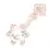 Thumbnail: Englow Visky Saba White Zircon Rose Gold: Stilvolle Whiskey-Rührer / Stirrer mit 6mm runden Edelstein