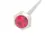 Miniaturbild: Englow Coctail Saba Ruby White Gold: Stilvolle Cocktail-Rührer / Stirrer mit 6mm runden Edelstein