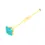 Thumbnail: Englow Visky Saba Blue Zircon Yellow Gold: Stilvolle Whiskey-Rührer / Stirrer mit 6mm runden Edelstein