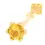 Thumbnail: Englow Visky Saba Yellow Tourmaline Yellow Gold: Stilvolle Whiskey-Rührer / Stirrer mit 6mm runden Edelstein
