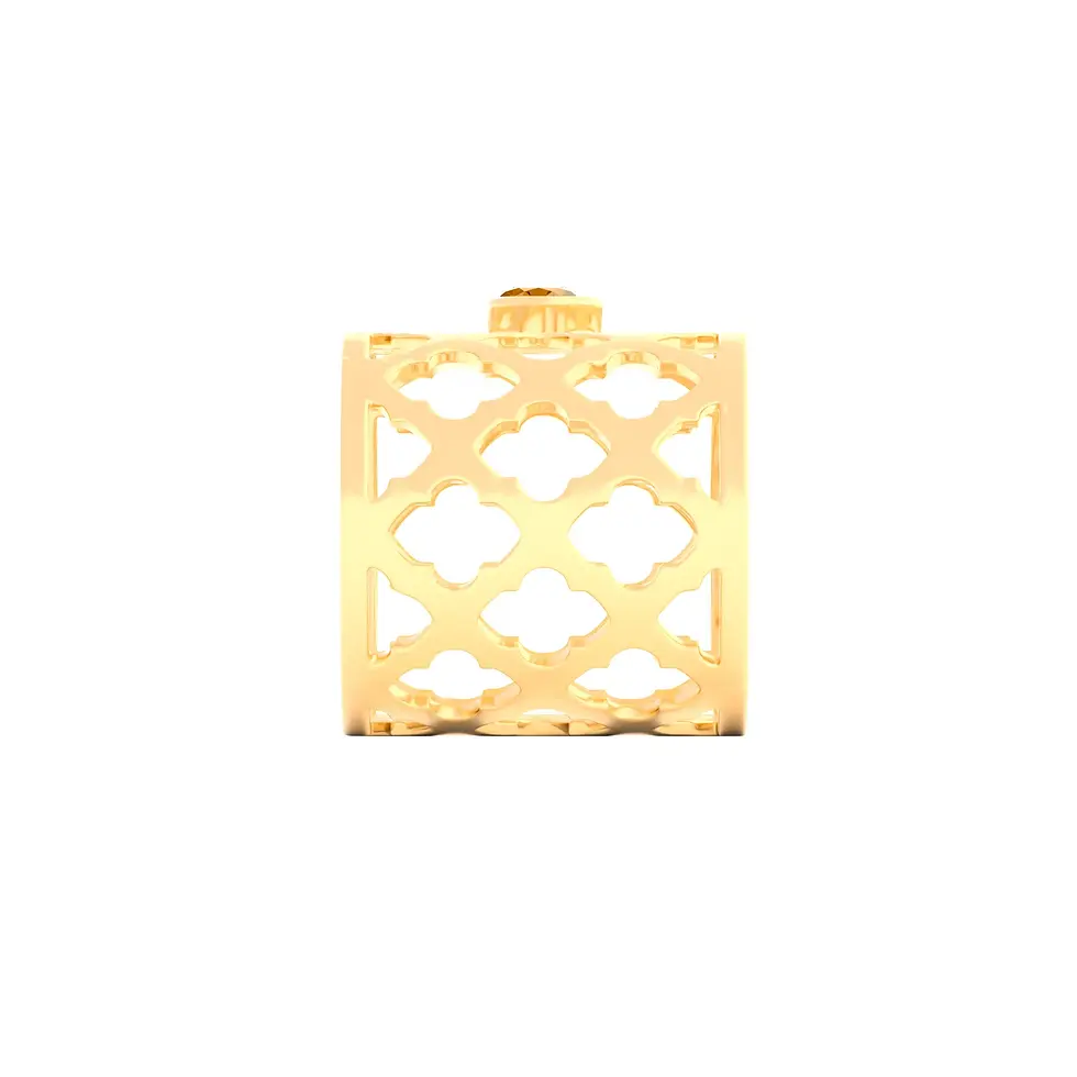Englow Sands Oriental – Yellow Gold with Golden Zircon – exquisite Serviettenringe, Napkin Rings