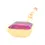 Miniaturbild: Englow Visky Sitta Rhodolite Garnet Yellow Gold: Stilvolle Whiskey-Rührer / Stirrer mit 6mm runden Edelstein