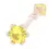 Thumbnail: Englow Visky Saba Yellow Sapphire Rose Gold: Stilvolle Whiskey-Rührer / Stirrer mit 6mm runden Edelstein