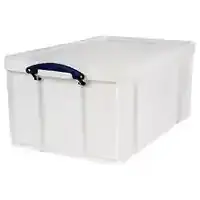 Really Useful Box Plastic Storage Extra Strong 64 Litre White