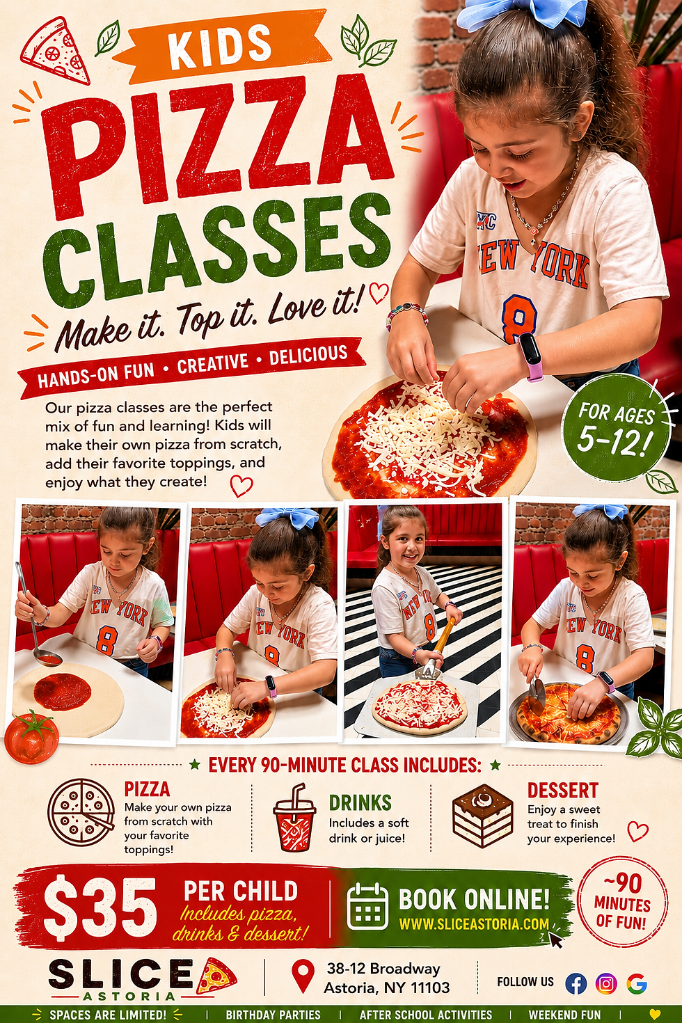 Children's Pizza Class 2PM