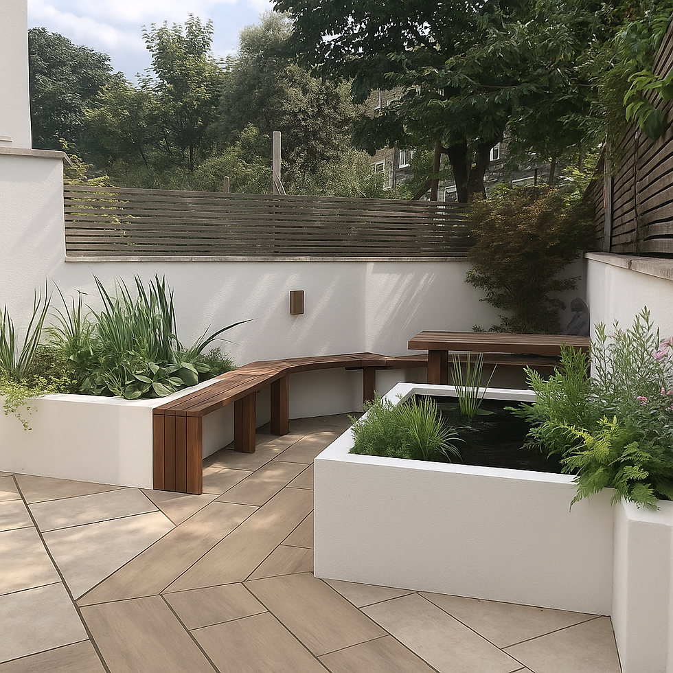 Small Mordern patio Garden