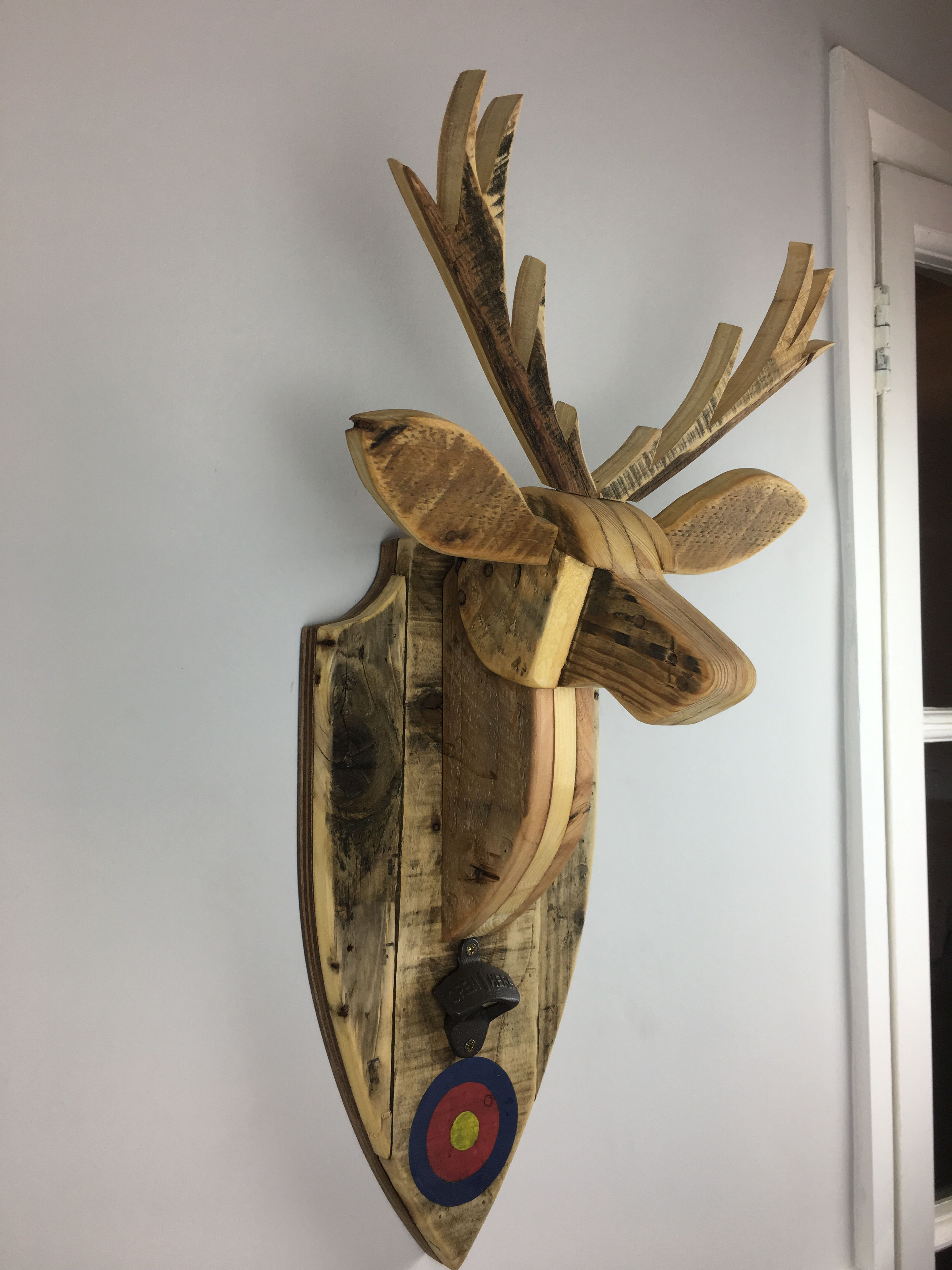 Stags head - Reclaimed timber bottle opener