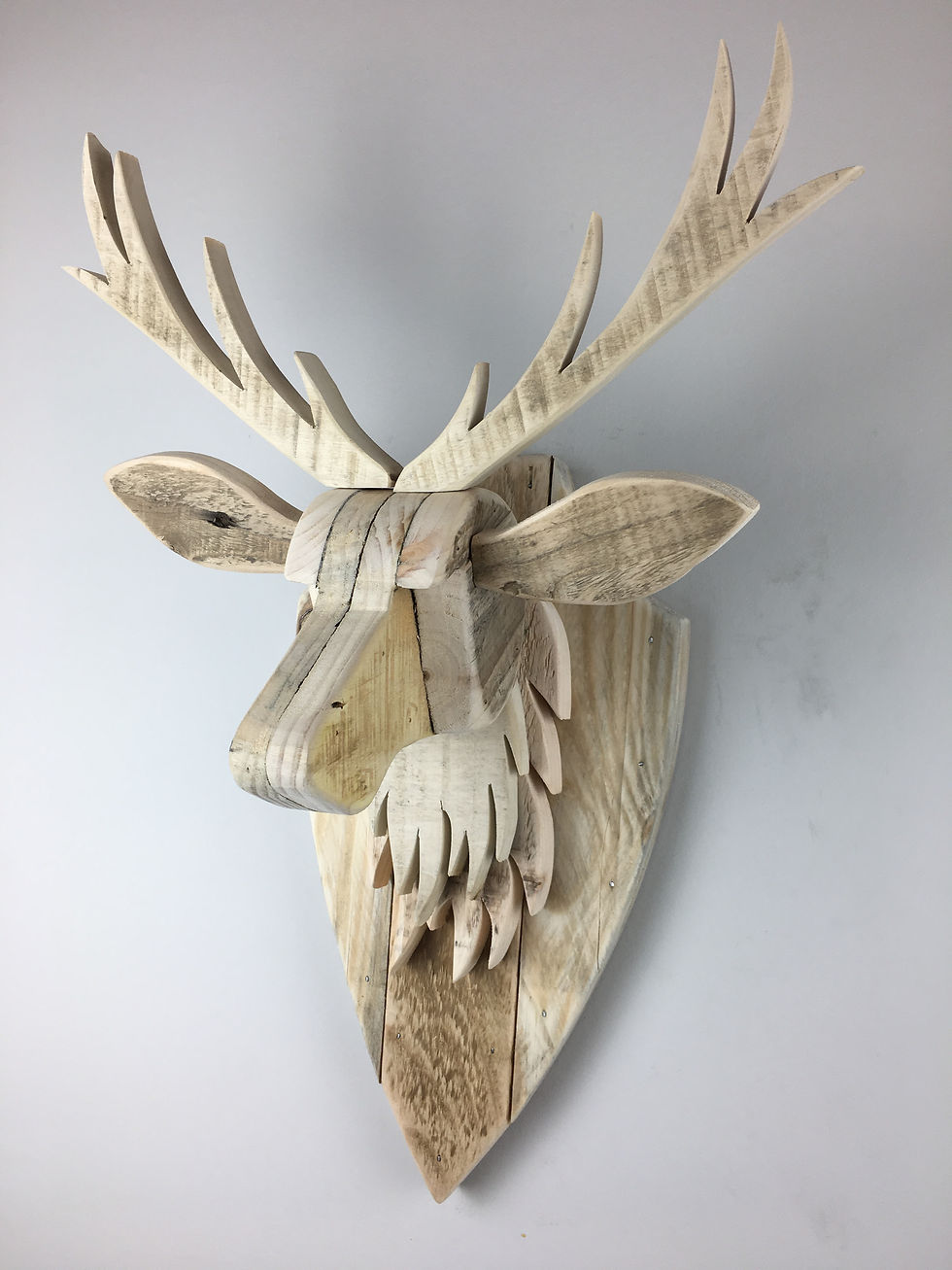 Thumbnail: Stag head - handmade from reclaimed timber