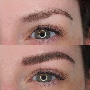 Natural looking eyebrow permanent makeup. PMU In Brighton by Jemma Jarman.