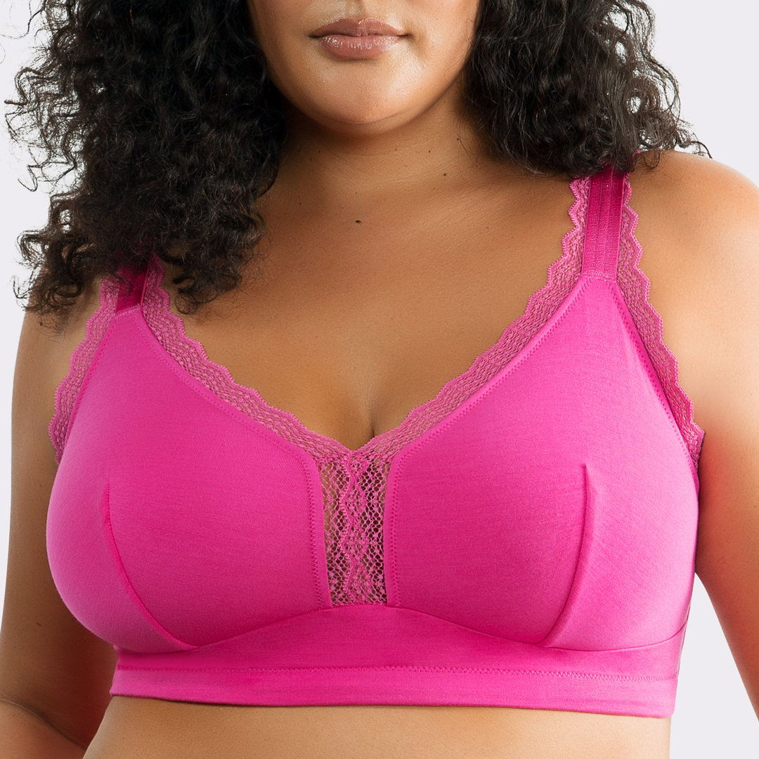 Dallas Wirefree Bralette Bright Pink
