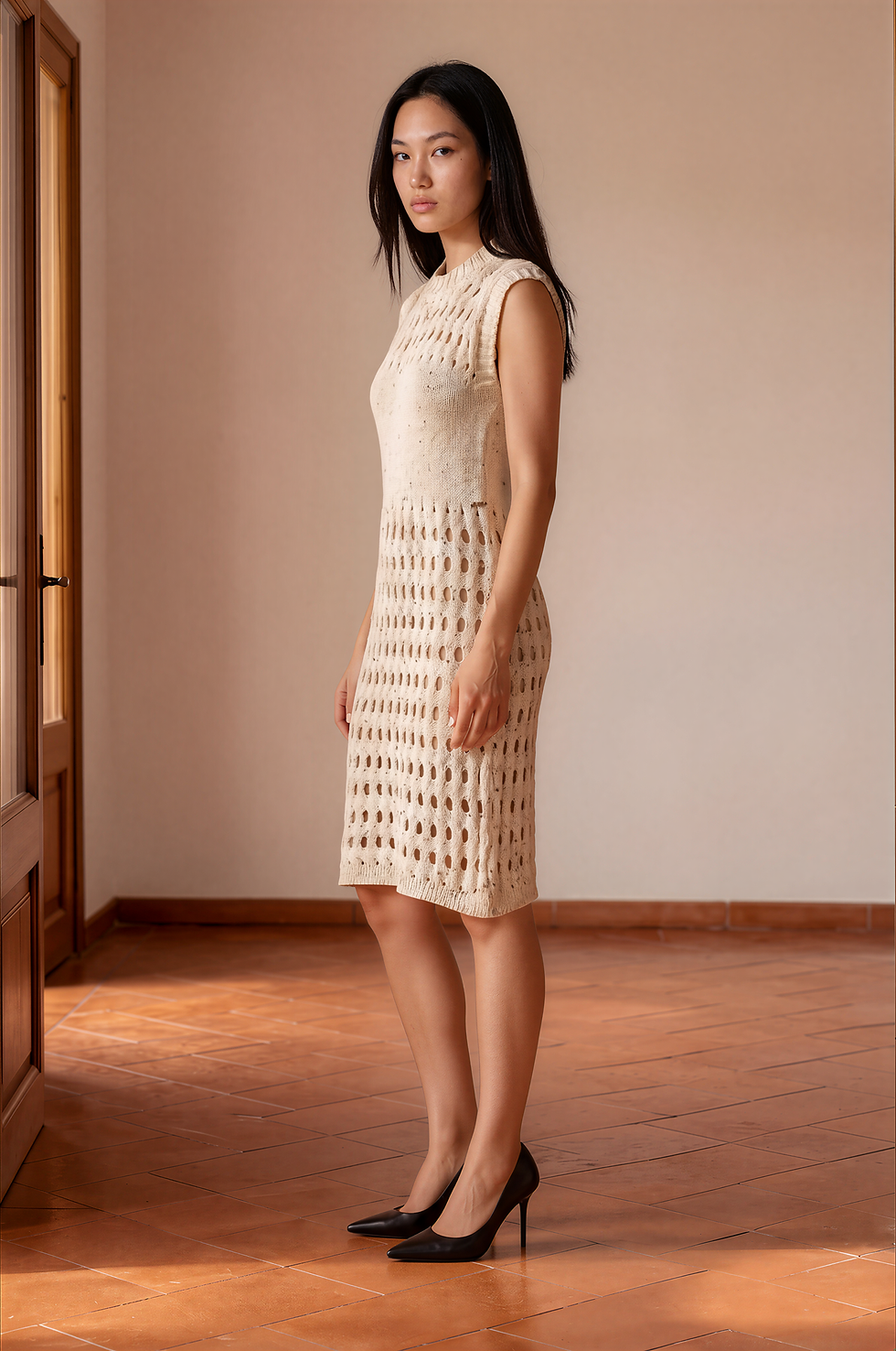 Miniatura: Vestido corto con aberturas 