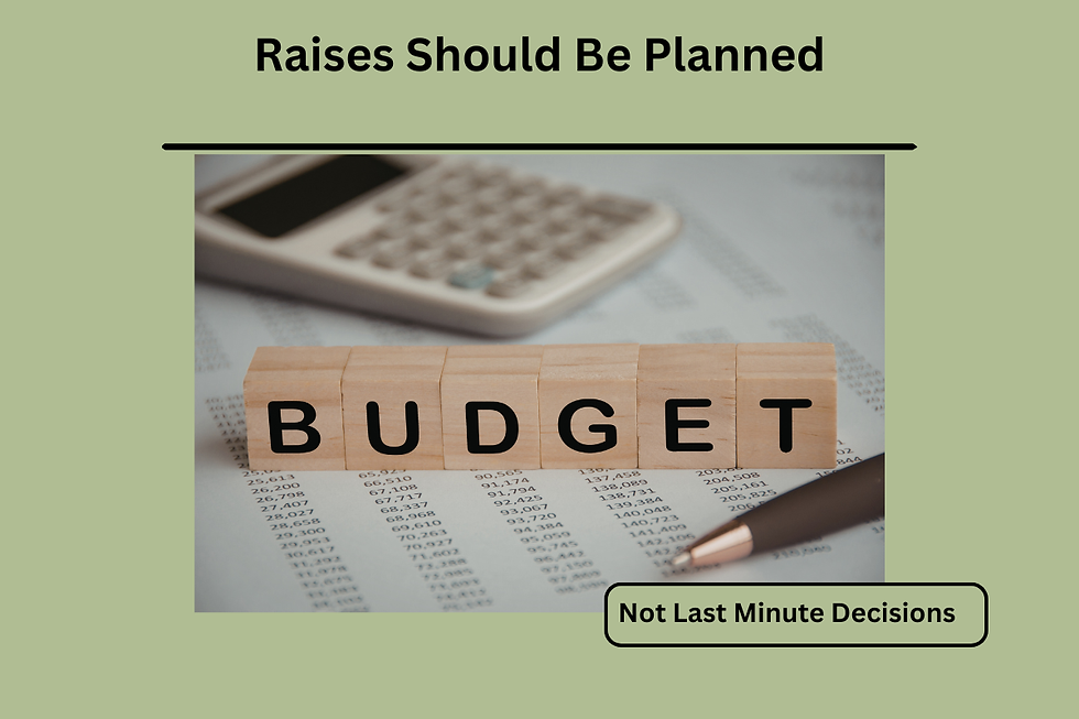 childcare budgeting and payroll planning for teacher raises in early childhood programs