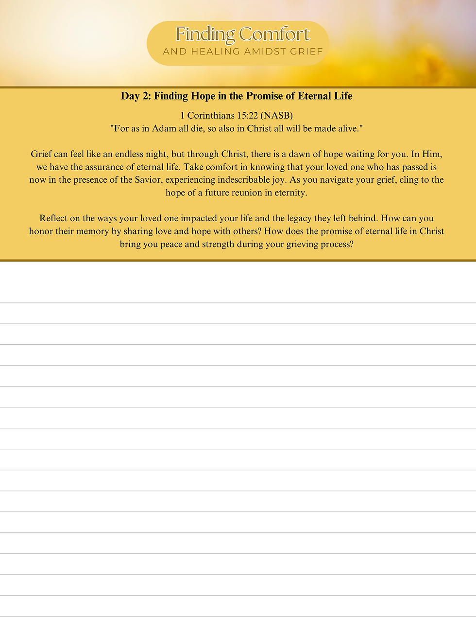 Thumbnail: Strength In Christ: Finding Comfort in God During Grief - Digital PDF