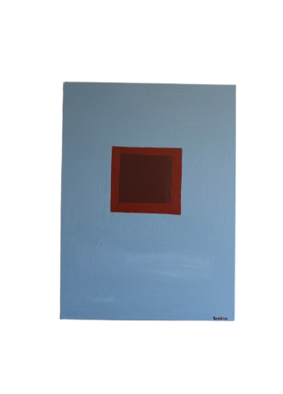Minimalist Painting "Silent Blue"