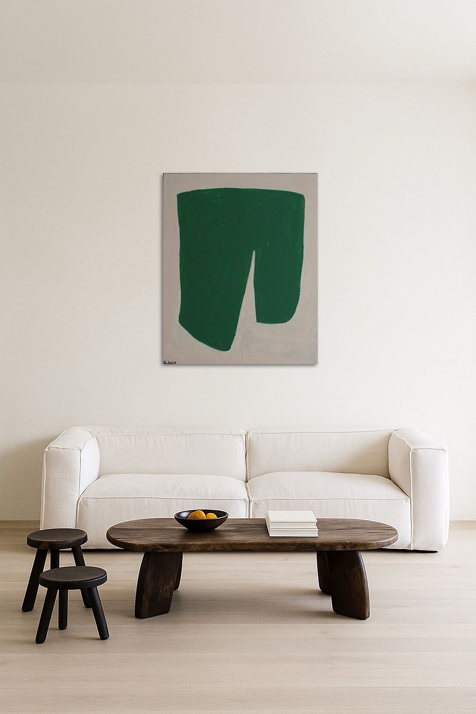 Thumbnail: Minimalist abstract painting "good luck"