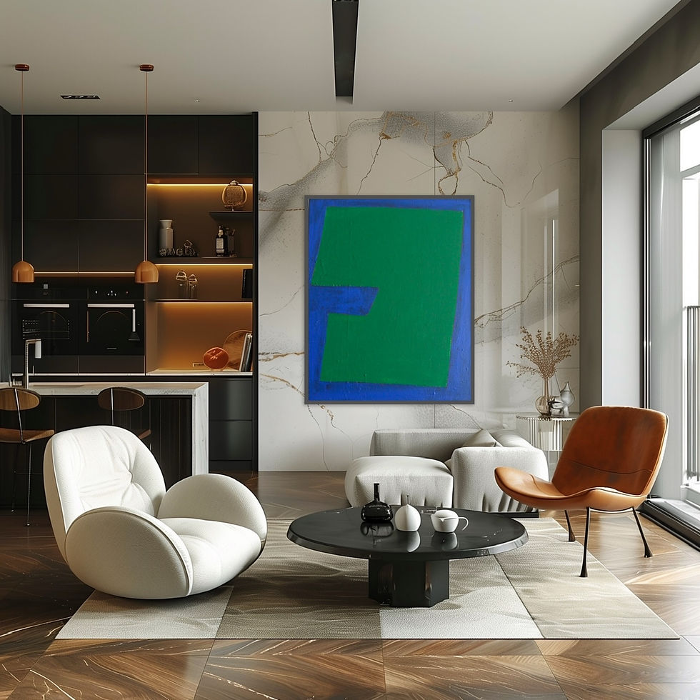 Thumbnail: Minimalist painting "Echoes of Structure"