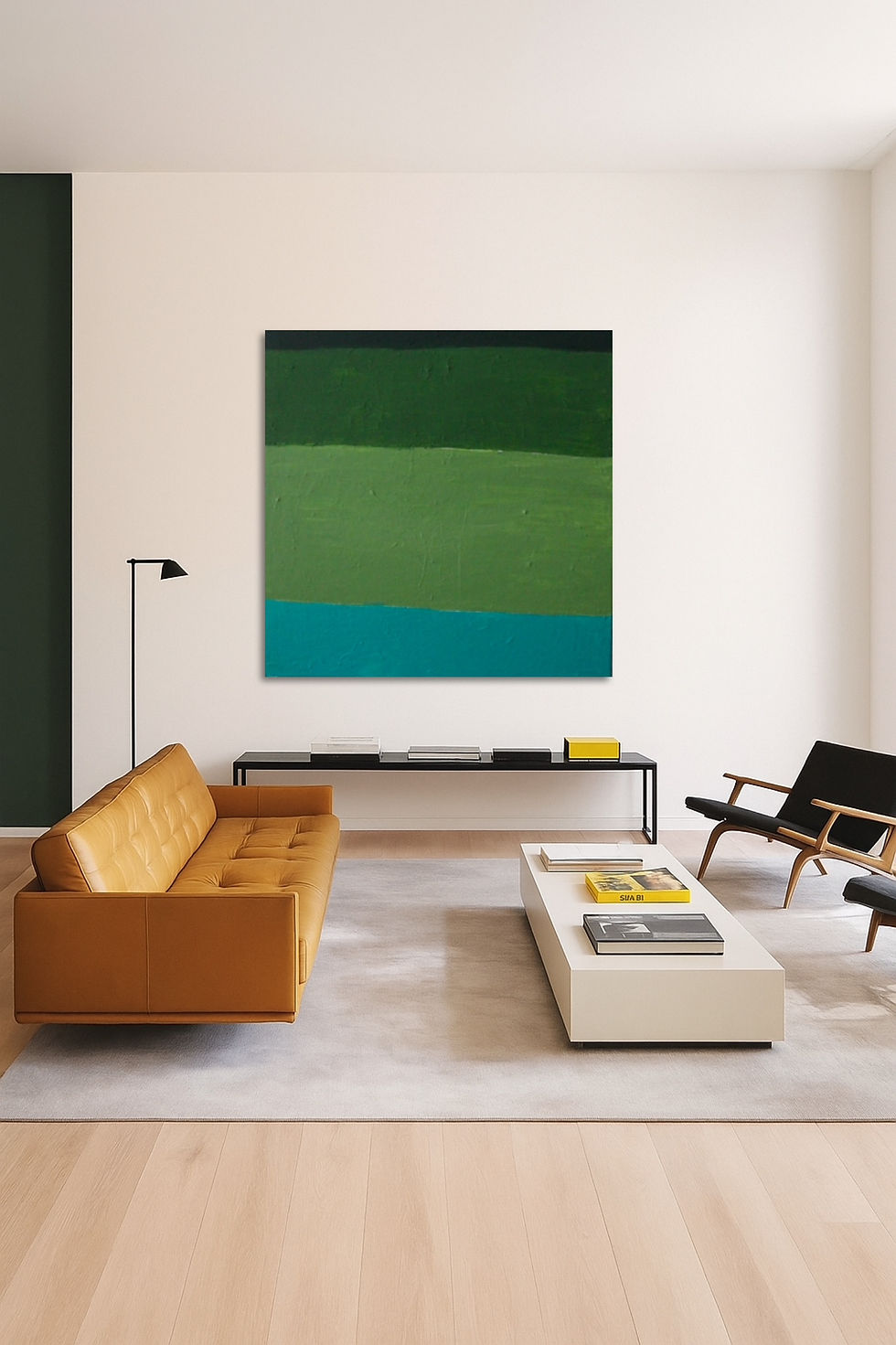 Thumbnail: Minimalist painting "Emerald horizon"