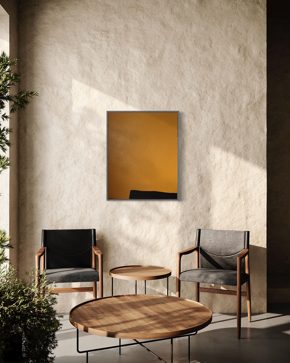 Thumbnail: Minimalist Painting ocher MB1