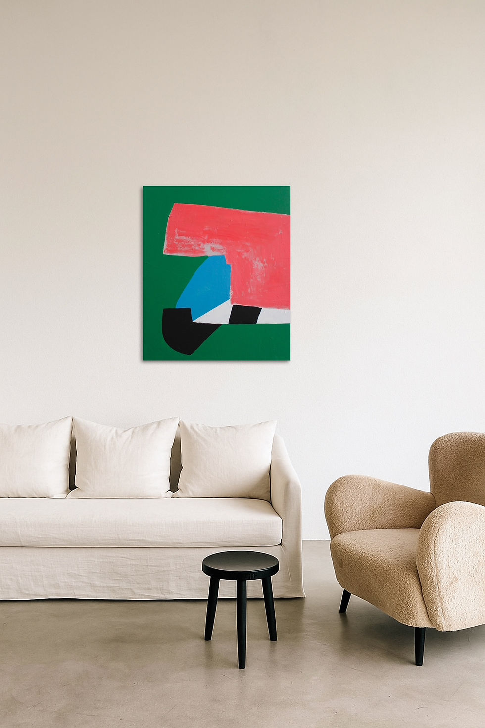 Thumbnail: Minimalist modern abstract "Porte-bonheur"