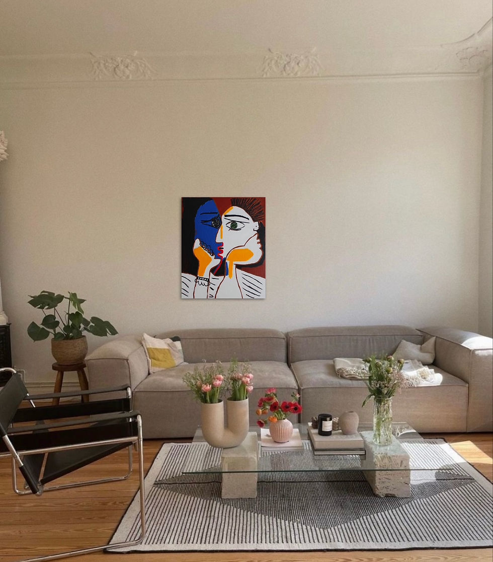 Thumbnail: Figurative painting "Le regard"