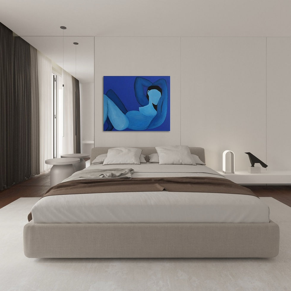 Thumbnail: Figurative painting "Femme allongée"