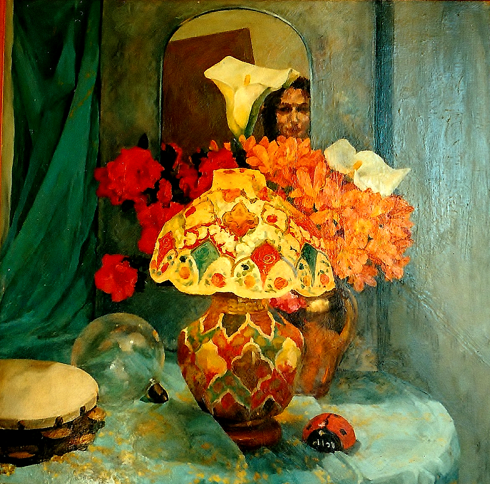 Self Portrait Still Life with Beetle