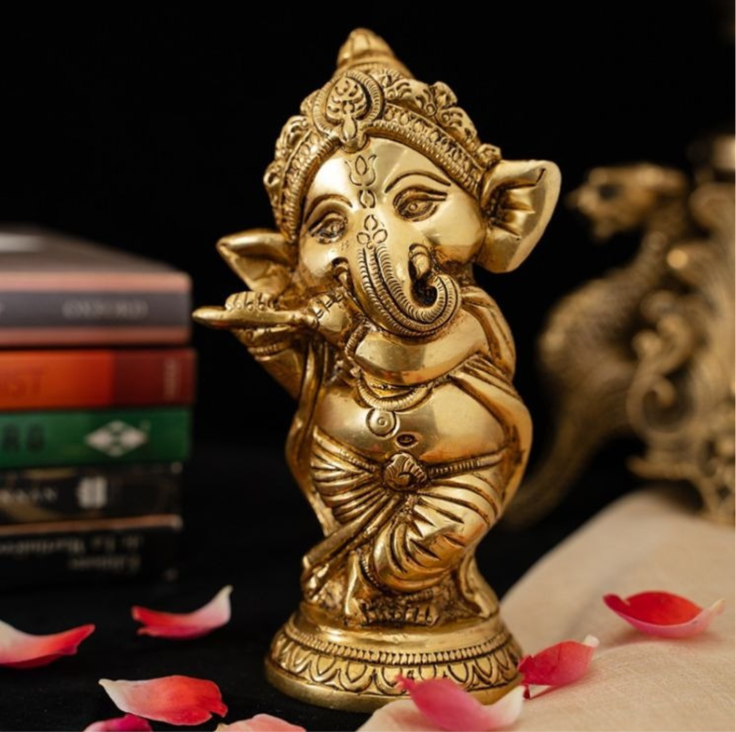 Bhola Baby Ganesha + 75g/2.64oz Pure Green Darjeeling Tea