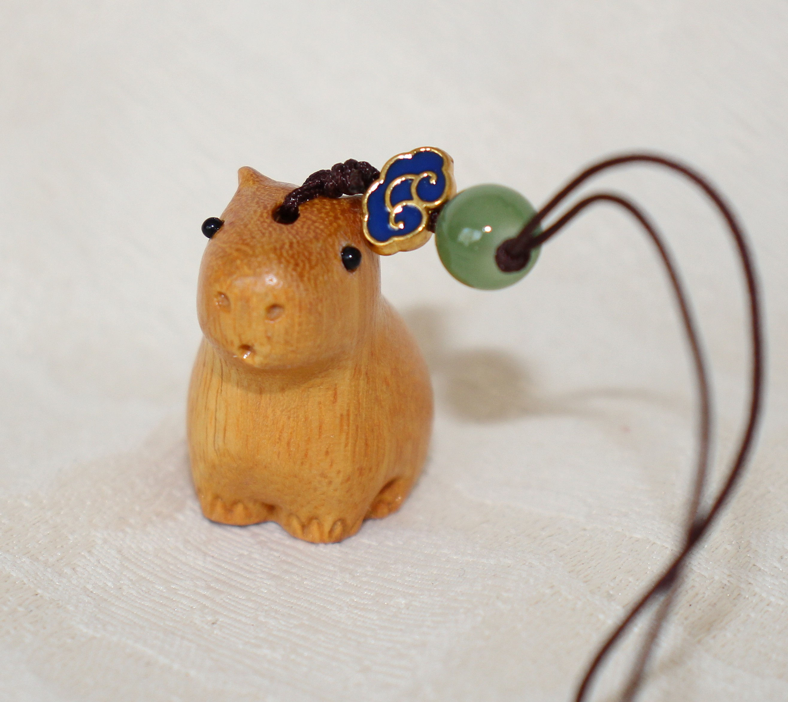 Wooden Capybara Charm