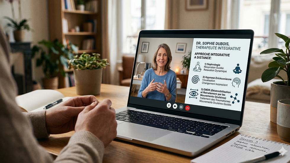 Une approche intégrative sophro hypno emdr