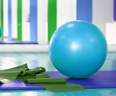 Exercise Ball Setup